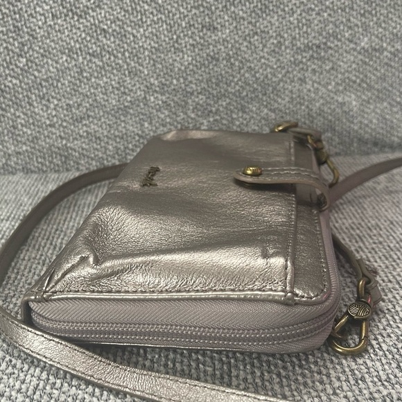 The Sak Metallic Silver Crossbody Wallet - Picture 7 of 16
